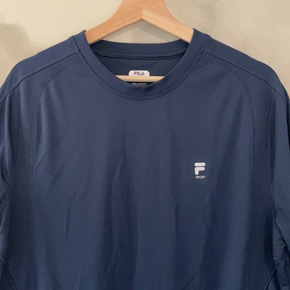 Men’s FILA Activewear T-Shirt M, Navy Blue - Picture 2 of 10
